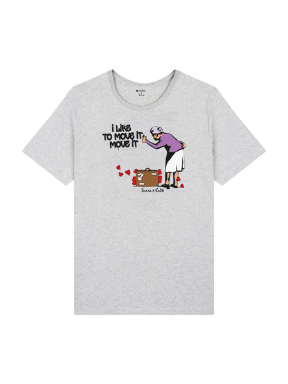 T-SHIRT I LIKE TO MOVE IT GREY