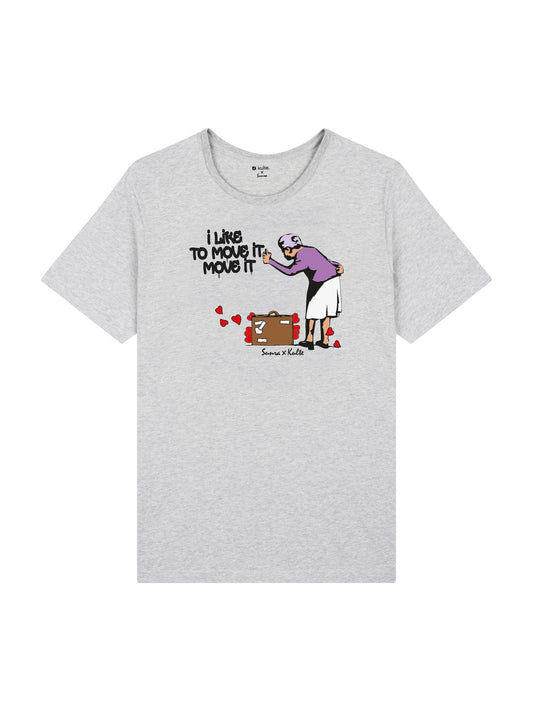 T-SHIRT I LIKE TO MOVE IT GREY