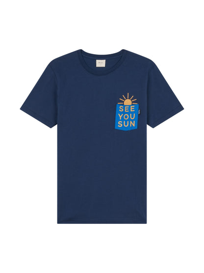 T-SHIRT SEE YOU SUN NAVY