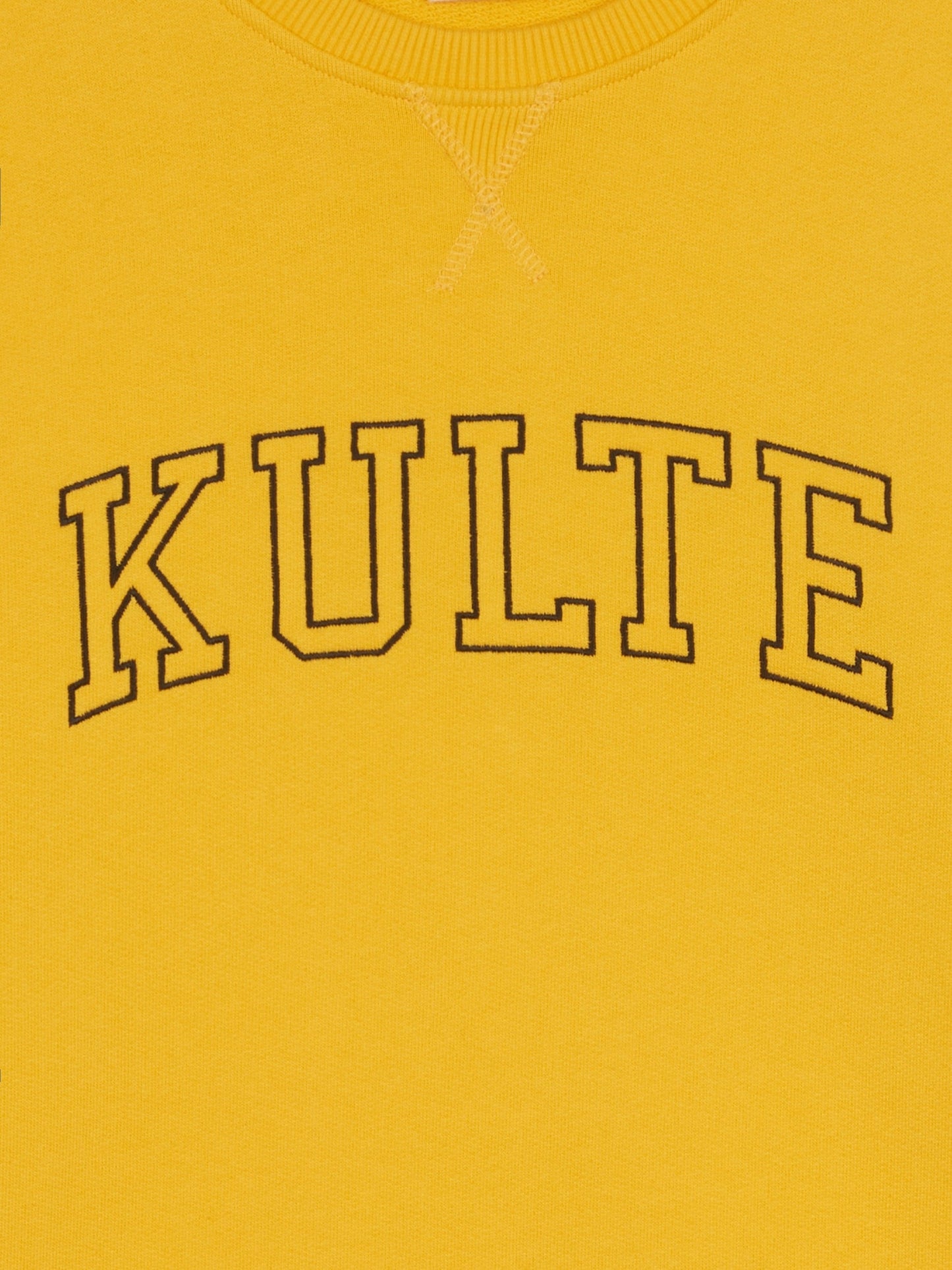 YELLOW ATHLETIC CORPO SWEATSHIRT