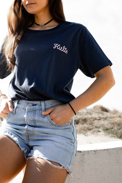 T-SHIRT CORPO SCRIPT NAVY