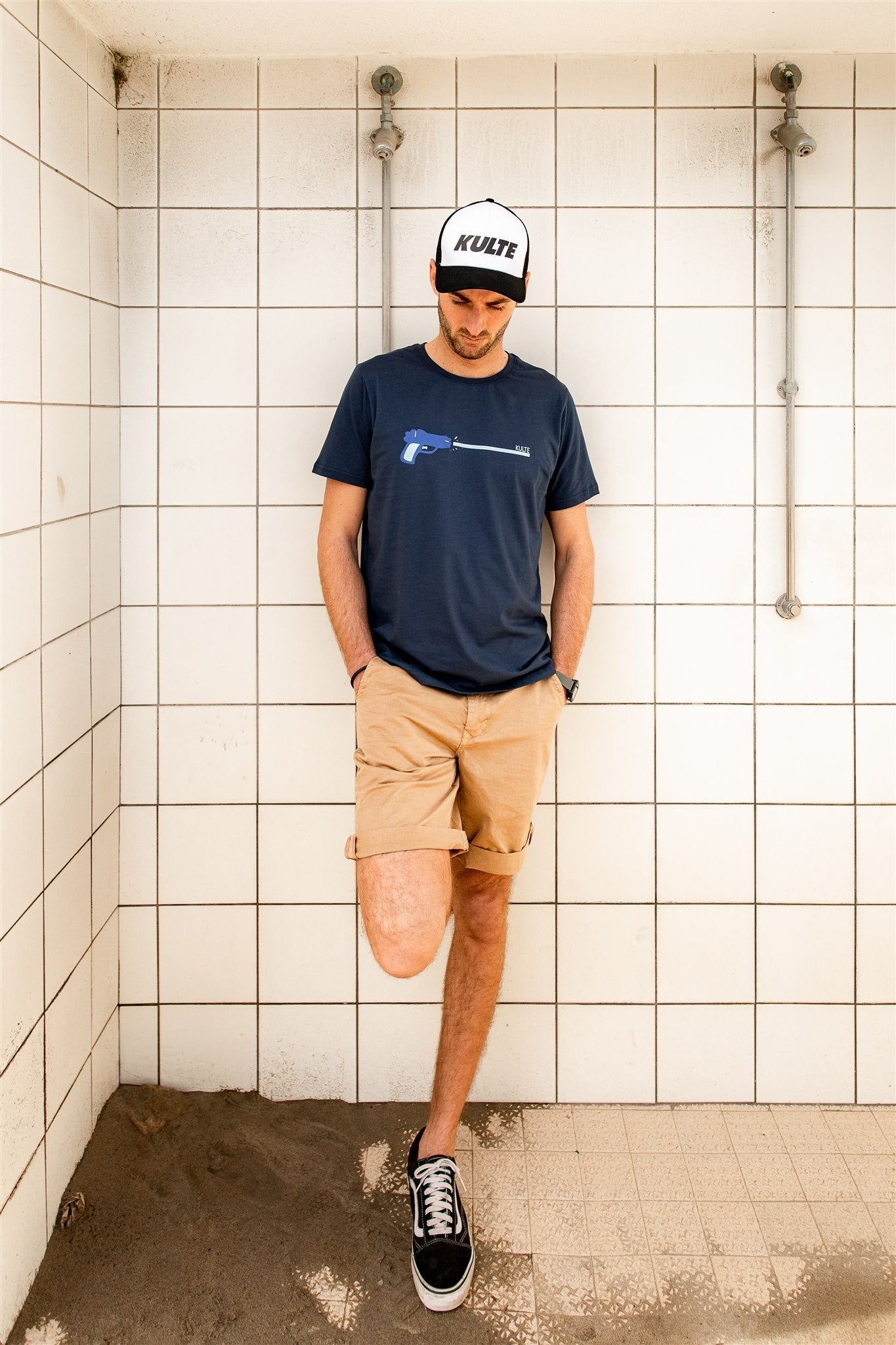 T-SHIRT WATER GUN NAVY