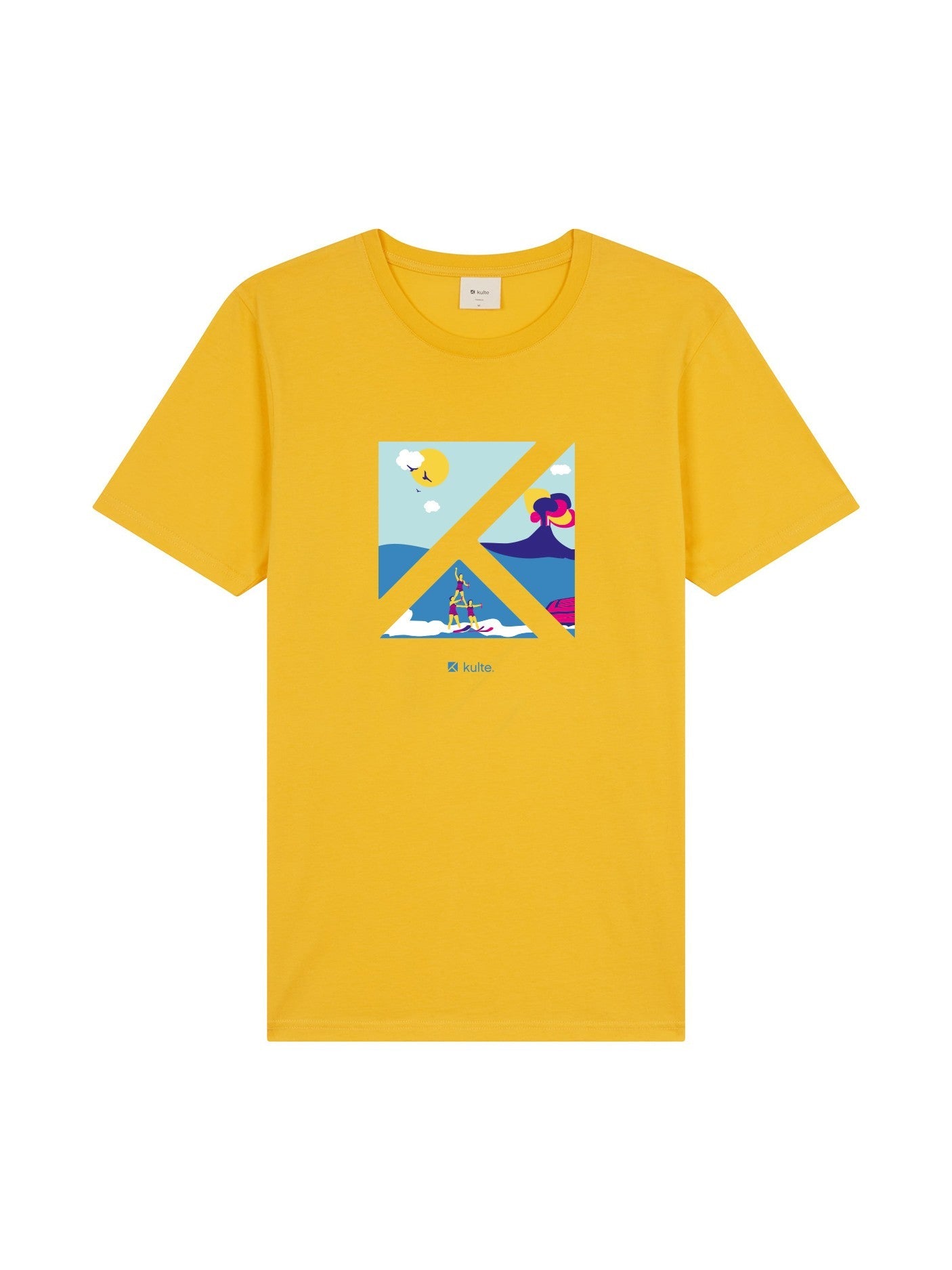 T-SHIRT THE K YELLOW