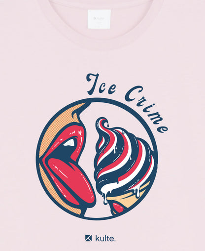 T-SHIRT ICE CREAM UNISEXE PINK