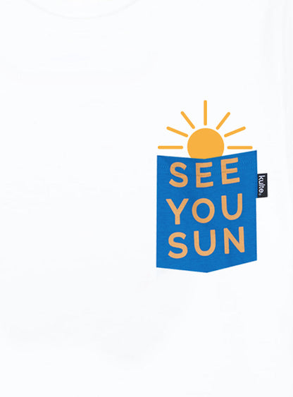T-SHIRT SEE YOU SUN WHITE