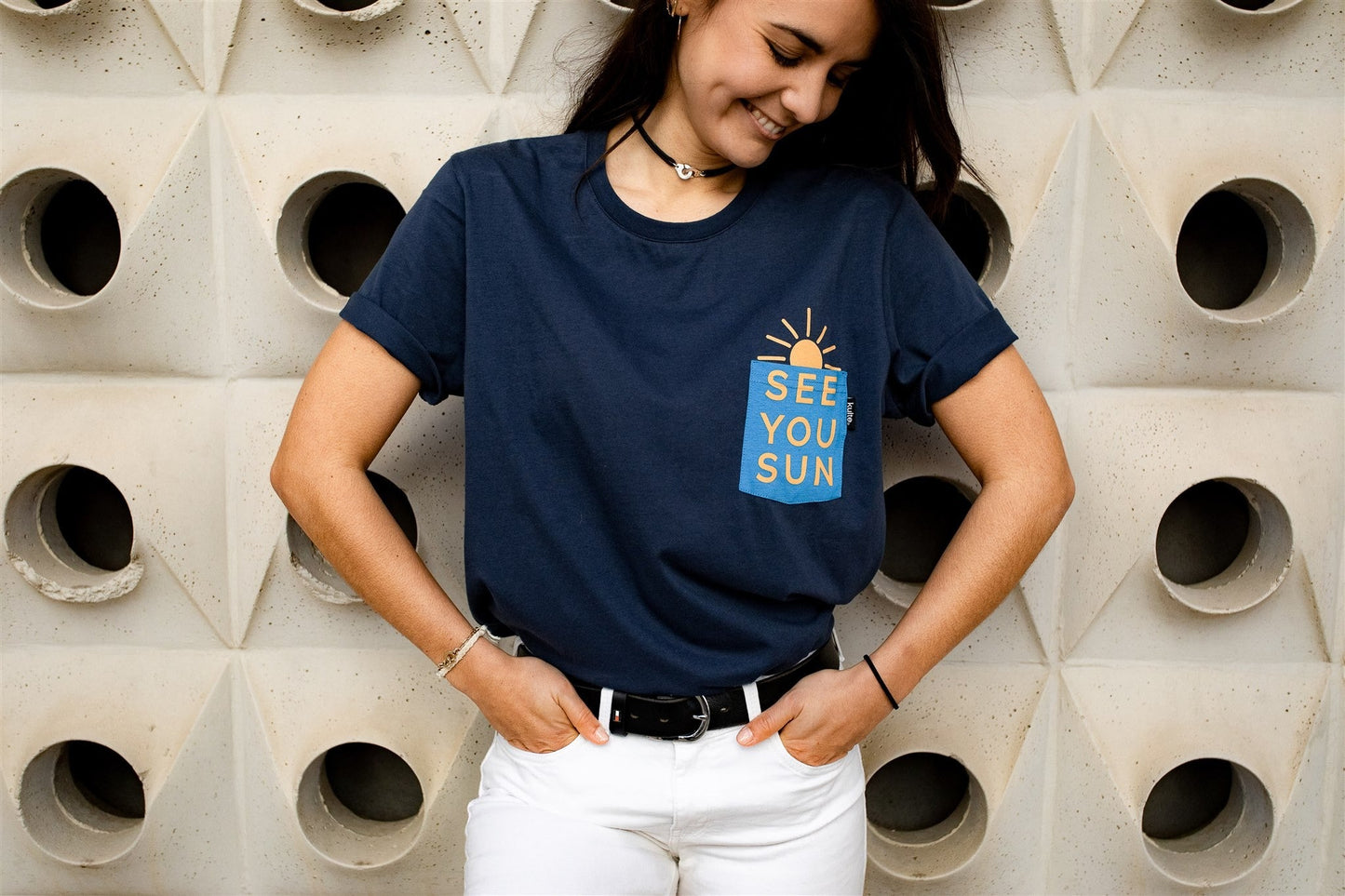 T-SHIRT SEE YOU SUN LIGHT BLUE