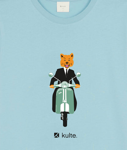 T-SHIRT VESPA LIGHT BLUE