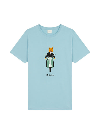 T-SHIRT VESPA LIGHT BLUE