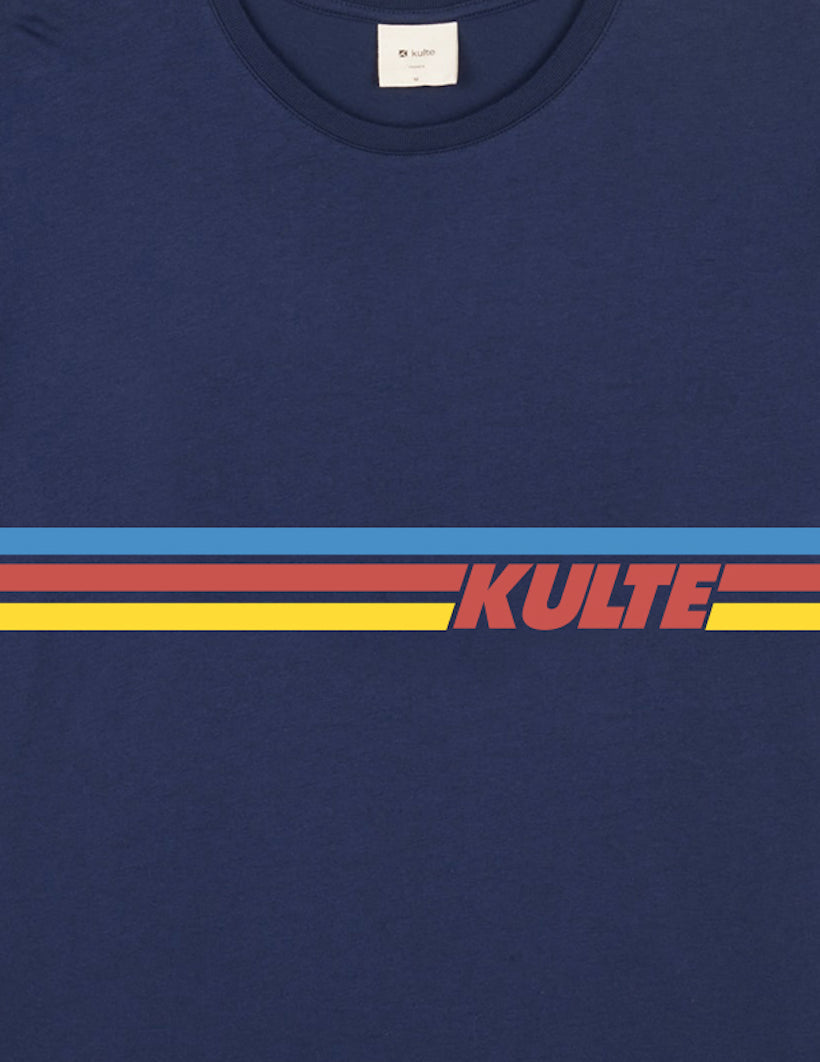 T-SHIRT RAINBOW 80'S NAVY