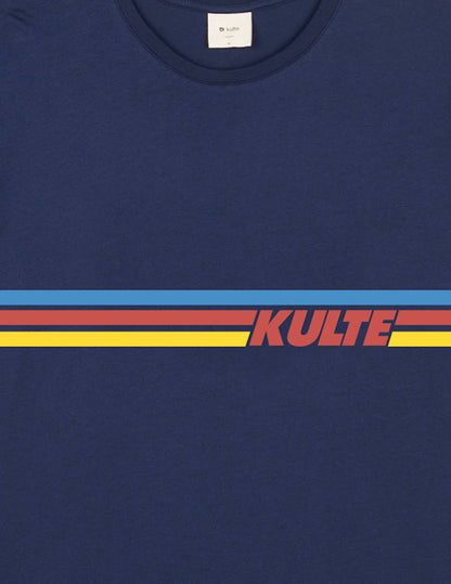 T-SHIRT RAINBOW 80'S NAVY