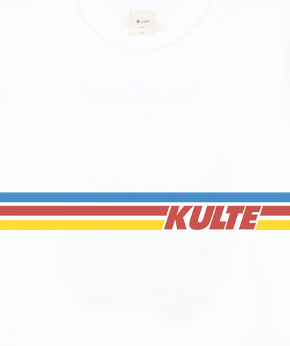 T-SHIRT RAINBOW 80'S WHITE