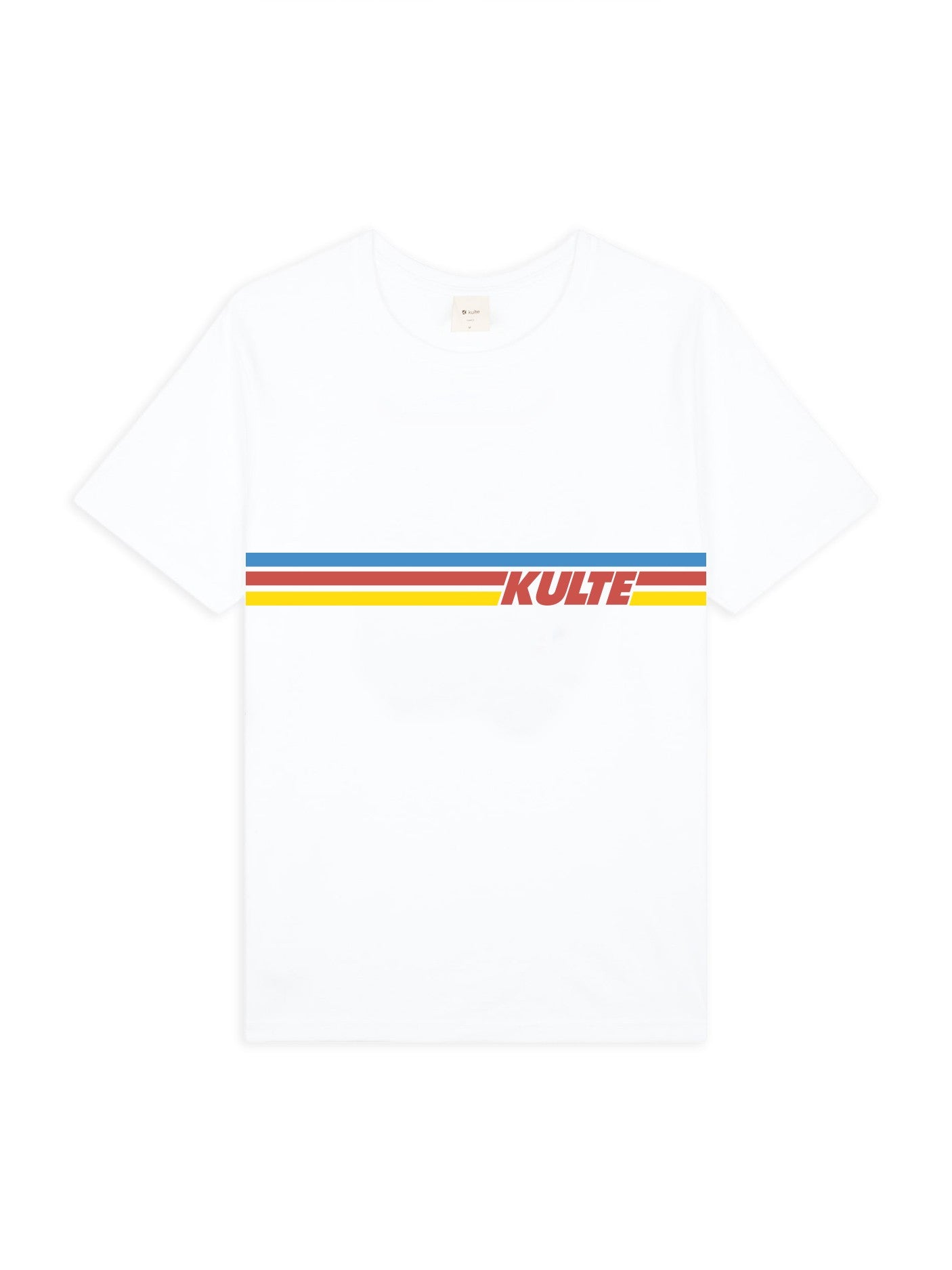 T-SHIRT RAINBOW 80'S WHITE