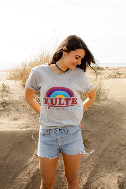 T-SHIRT CALIFORNIA SKY UNISEXE GREY