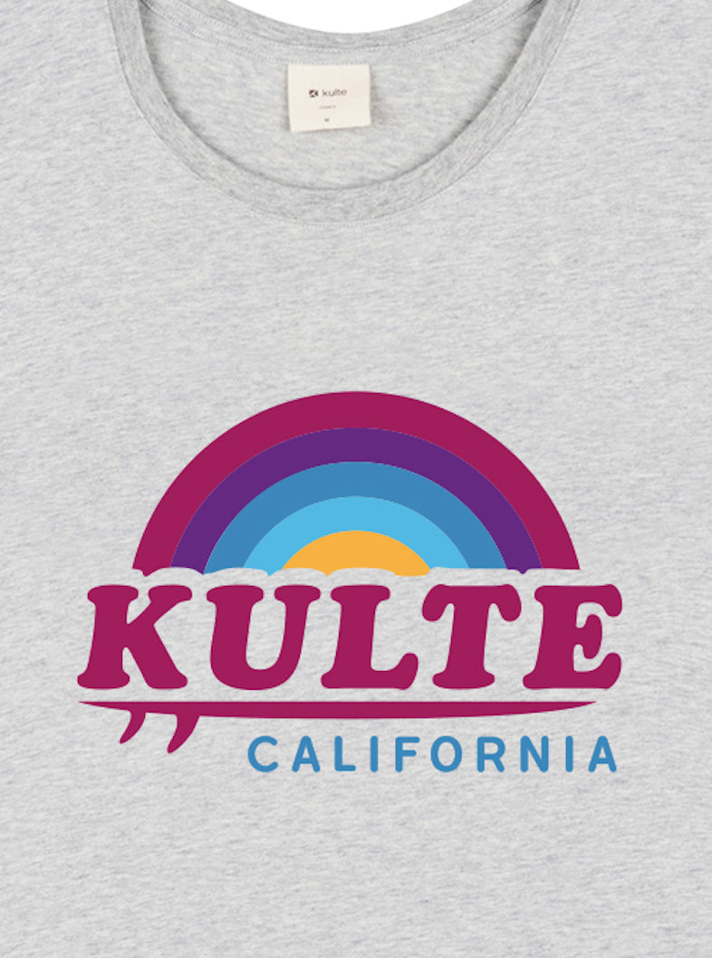 T-SHIRT CALIFORNIA SKY UNISEXE GREY