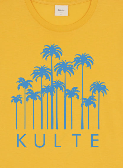 T-SHIRT PALMS YELLOW