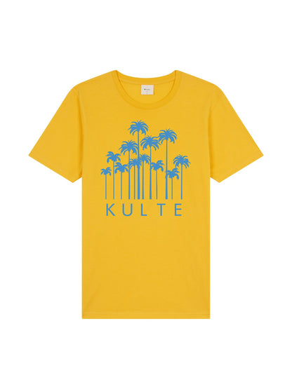 T-SHIRT PALMS YELLOW