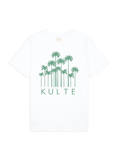 T-SHIRT PALMS WHITE