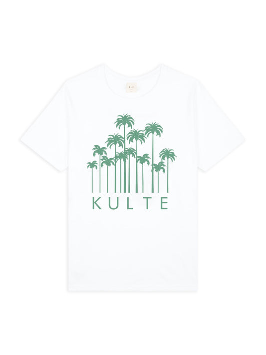 T-SHIRT PALMS WHITE
