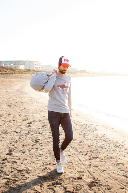 GREY SEAGULL SWEATSHIRT