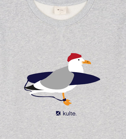 GREY SEAGULL SWEATSHIRT