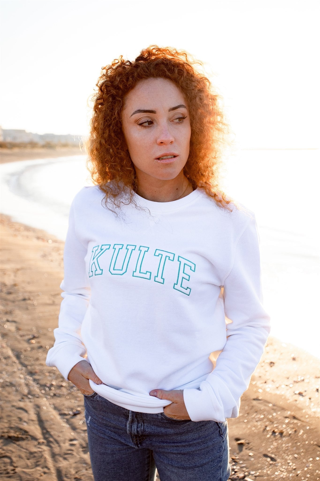 UNISEX CORPO SWEATSHIRT ATHLETIC WHITE
