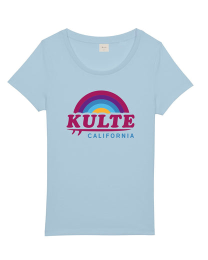 T-SHIRT FEMME CALIFORNIA SKY LIGHT BLUE