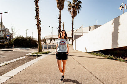 T-SHIRT FEMME CALIFORNIA SKY LIGHT BLUE