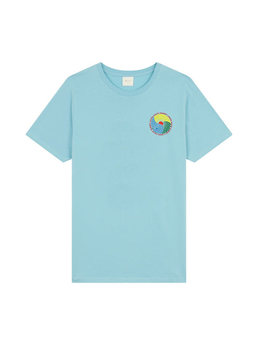 T-SHIRT SUNSET LOVER LIGHT BLUE