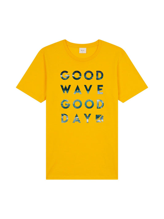 T-SHIRT GOOD WAVE YELLOW