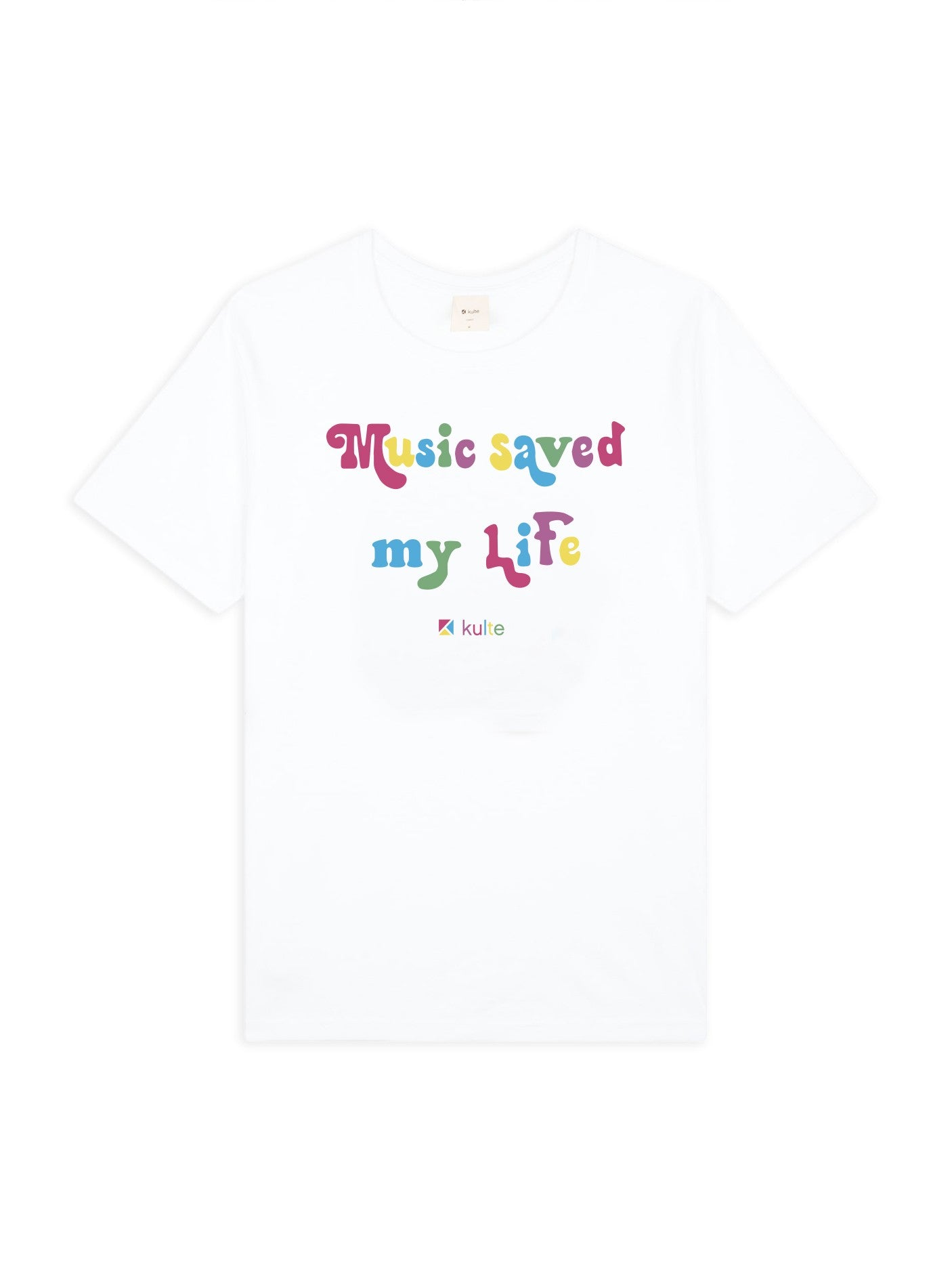 T-SHIRT MUSIC LIFE WHITE