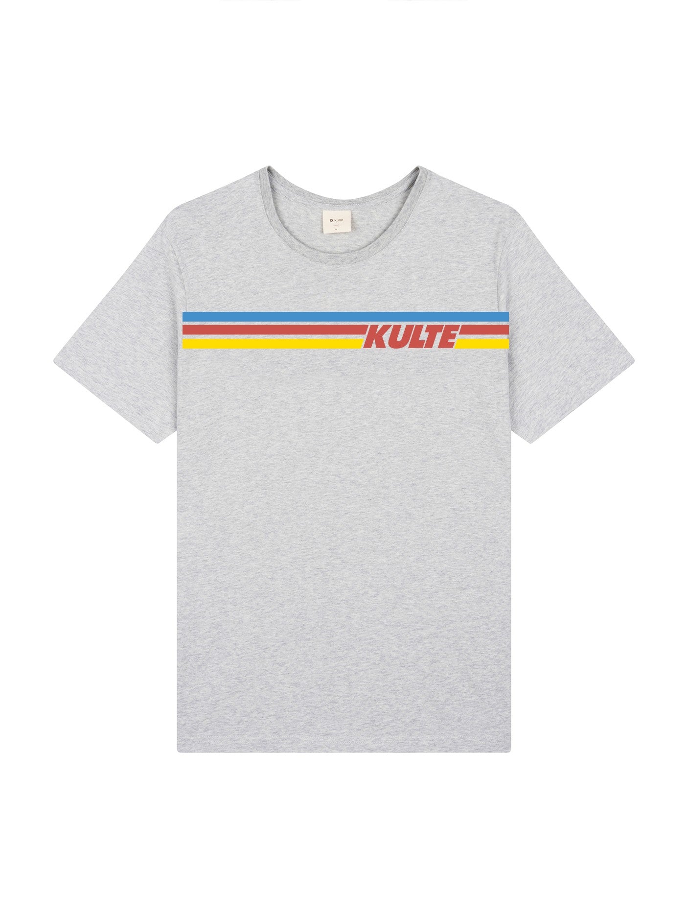 T-SHIRT RAINBOW 80'S GREY