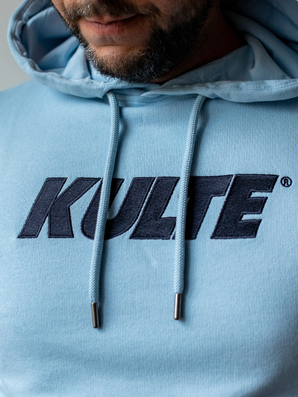 HOOD CORPO ITALIC LIGHT BLUE