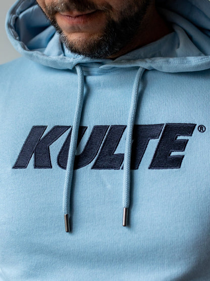 HOOD CORPO ITALIC LIGHT BLUE