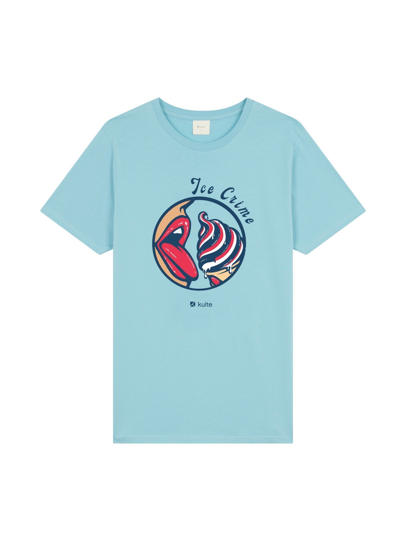 T-SHIRT ICE CREAM UNISEXE LIGHT BLUE