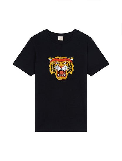T-SHIRT TIGRE PREMIUM UNISEXE BLACK