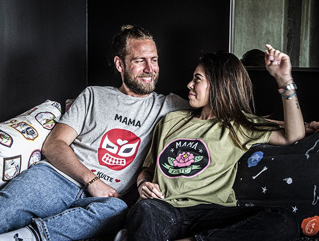 T-SHIRT FLEUR UNISEXE KAKI