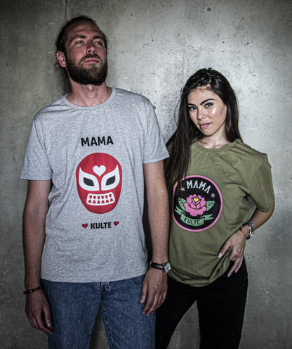 T-SHIRT FLEUR UNISEXE KAKI