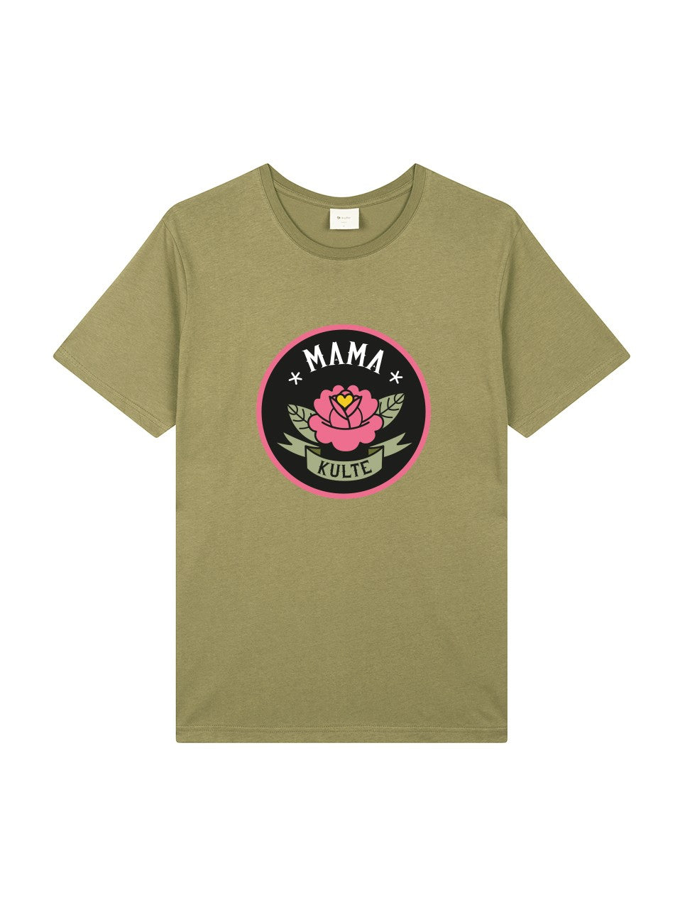 T-SHIRT FLEUR UNISEXE KAKI
