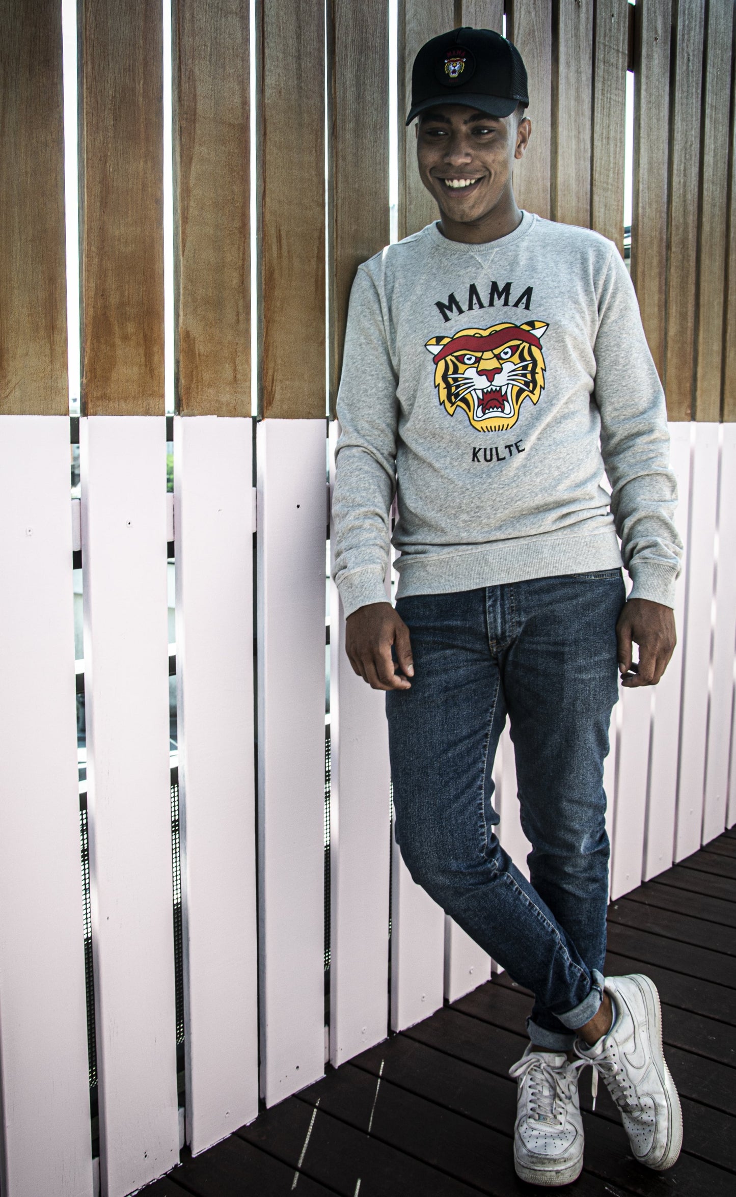 SWEAT TIGRE UNISEXE GREY