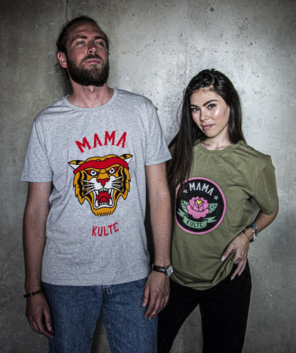 T-SHIRT TIGRE UNISEXE GREY