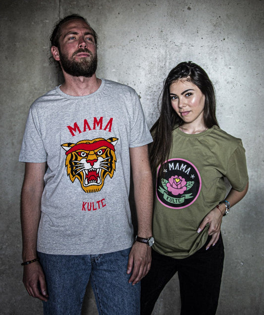 T-SHIRT TIGRE UNISEXE GREY
