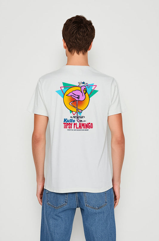 T-SHIRT FLAMINGO OFF WHITE