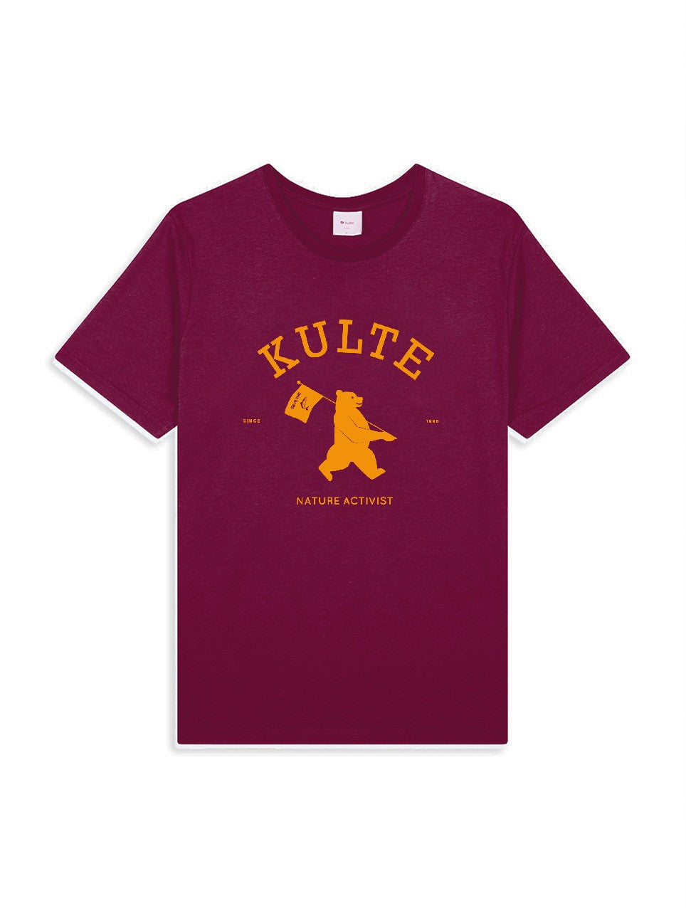 T-SHIRT NATURE ACTIVIST BURGUNDY