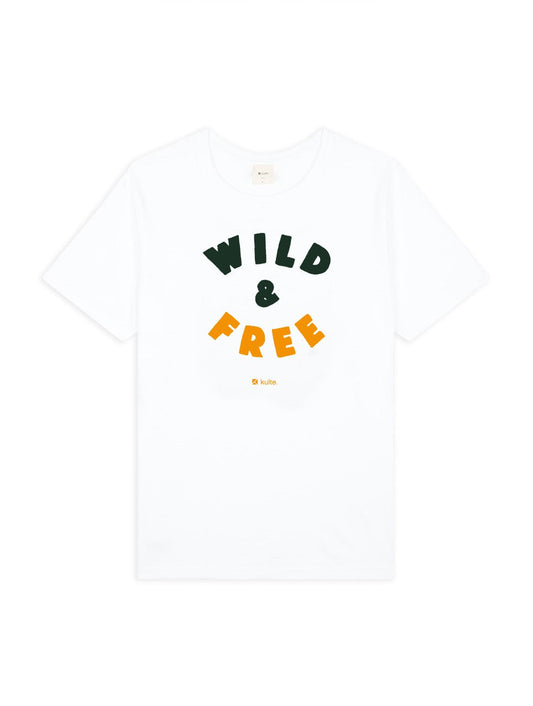 T-SHIRT WILD AND FREE WHITE