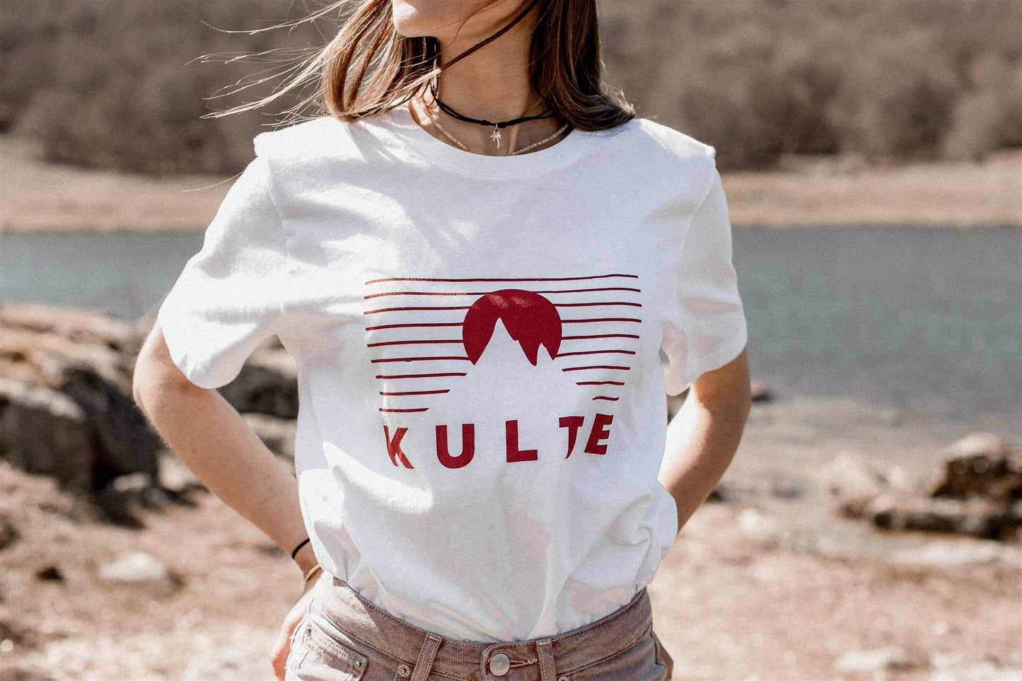 T-SHIRT UNISEXE SUN HORIZON WHITE