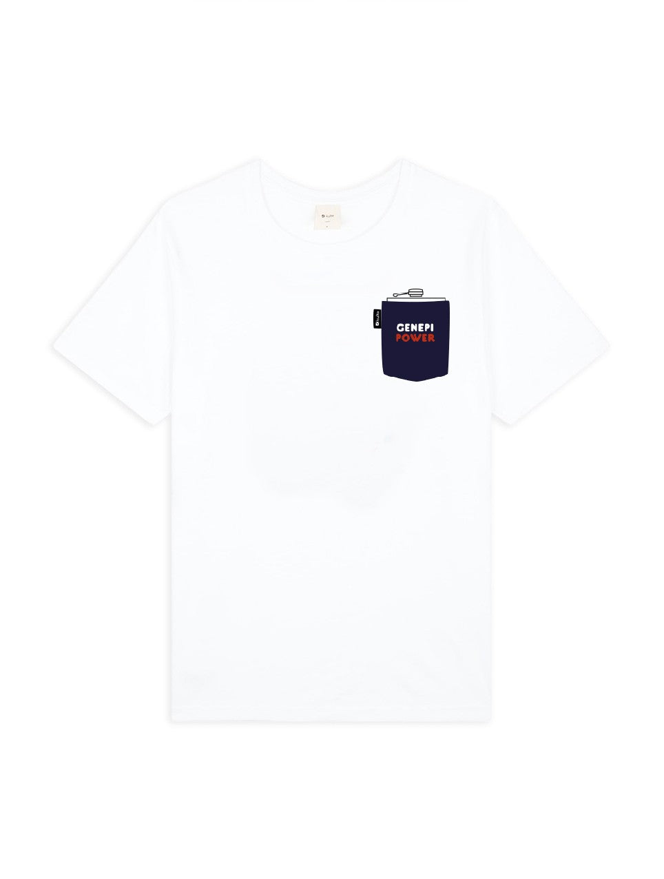 T-SHIRT GENEPI POCKET WHITE