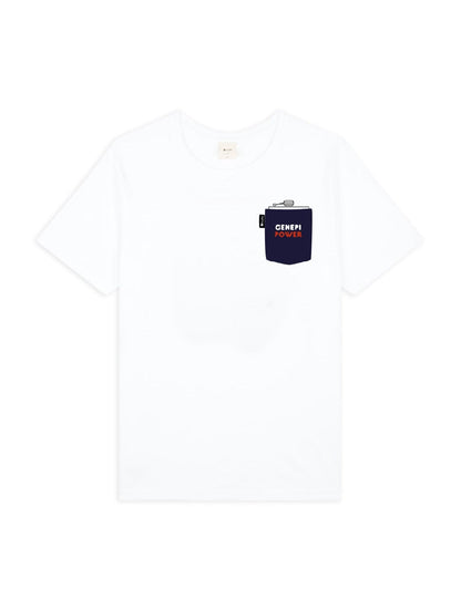 T-SHIRT GENEPI POCKET WHITE