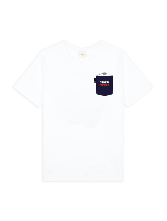 T-SHIRT GENEPI POCKET WHITE