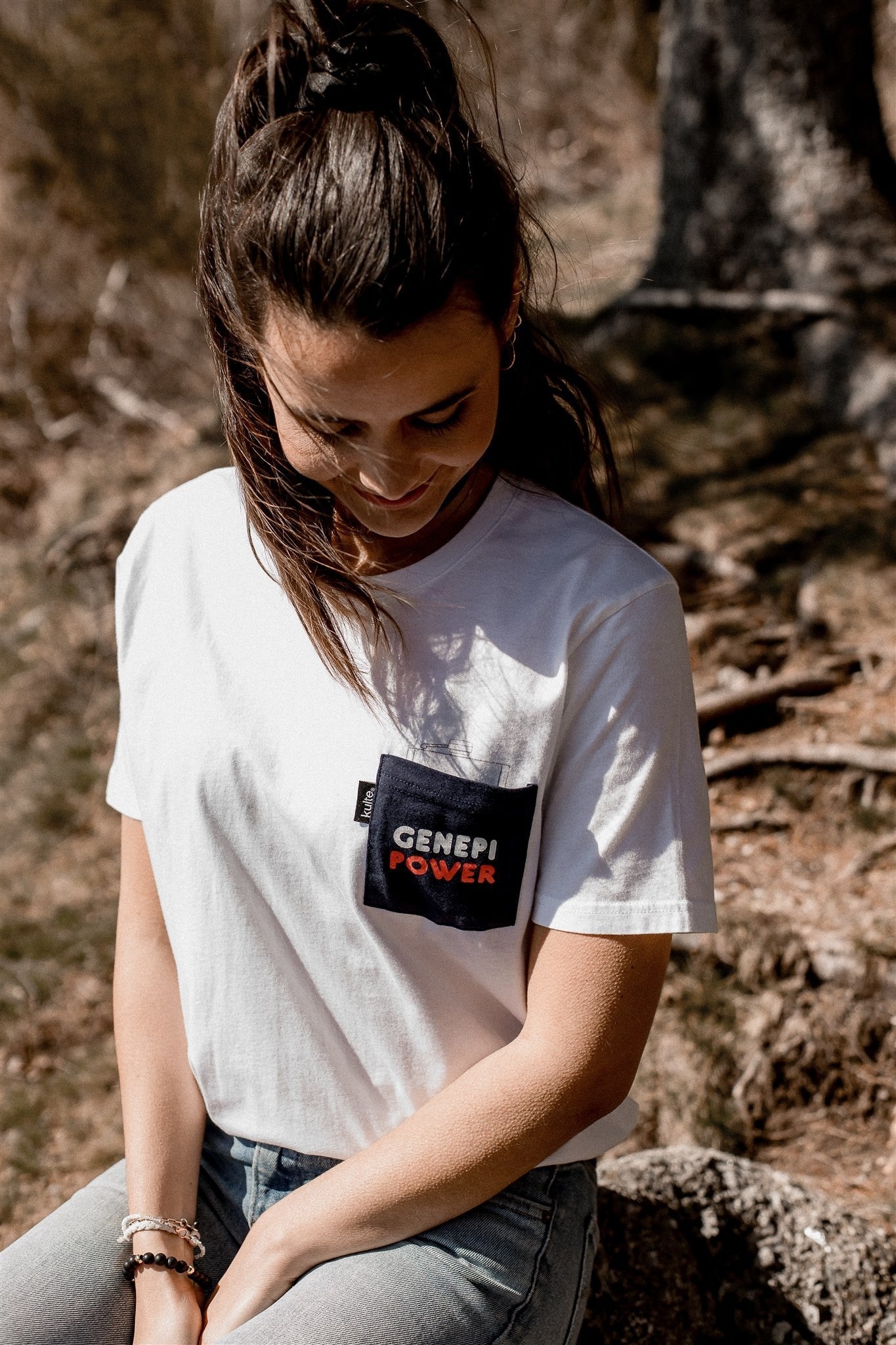 T-SHIRT GENEPI POCKET WHITE