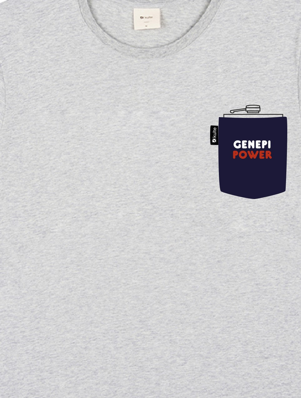T-SHIRT GENEPI POCKET GREY